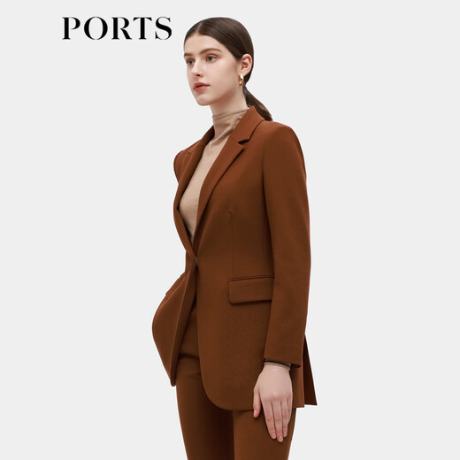 PORTS women's autumn new OL business commuting women's suit ALD9J003QWF11 hardwood color M (6)