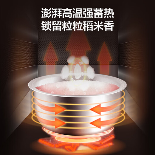 格力家用电饭锅3升 真0涂层316L不锈钢内胆IH立体加热 可预约无涂层智能IH智能电饭煲  GDCF-3015C 3L 紫蓝色