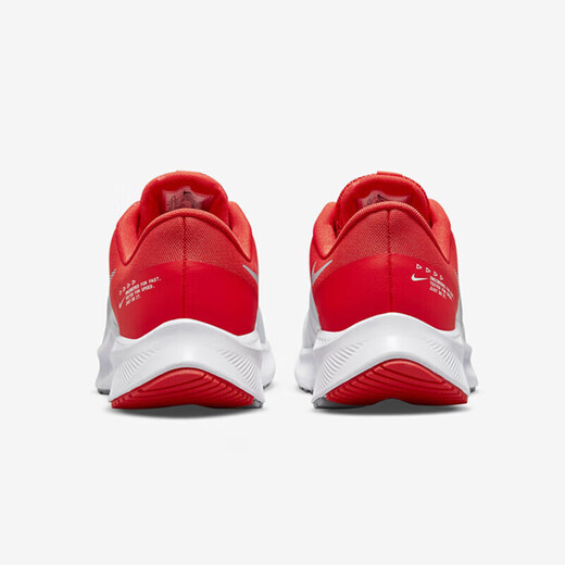 Nike (Nike) zapatos deportivos zapatos para hombres nuevos misiones 4 Flying Line Shock Absorbing Mesh Transportable Zapatos de carrera ligeros al aire libre Da1105-100-White/Rojo 44.5