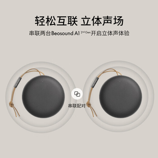 B/o BeoSound A1 Gen2 Callable Wireless Bluetooth -Lautsprecher/Lautsprecher Mini Indoor Subwoofer Urlaub Geschenkkohle Schwarz