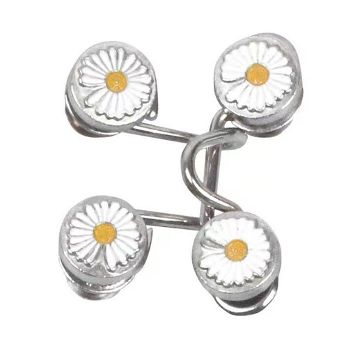 Yanxiang invisible seam-free trousers snap-on waist-adjustable artifact to reduce the waist size, tighten and adjust, fixed pin buckle clip jeans waist-in-place, daisy style 2 sets, with storage box