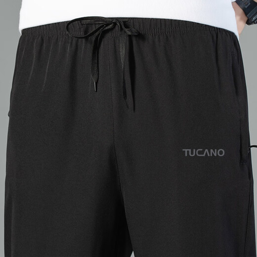 Pájaro carpintero (tucano) pantalones casuales para hombres cuatro temporadas pantalones rectos sueltos para hombres pantalones deportivos cómodos de moda negros xl