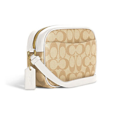 CoaCH (COACH) [Brand Direct Supply] Classic Women's Bag Small Camera Bag One-Shoulder Crossbody Bag Gifts for Chinese Valentine's Day Gift Khaki White C9926 IMDQC