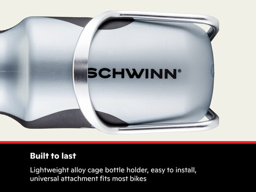 SCHWINN bicycle water bottle set, 680ml large capacity, anti-slip grip, lightweight alloy bracket, cycling water cup, original