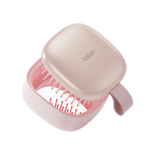 Leifen Hair Dryer Accessory Air Cushion Comb Portable Mirrored Magnetic Design Creates Fluffy and Smooth Hair Pink Comb