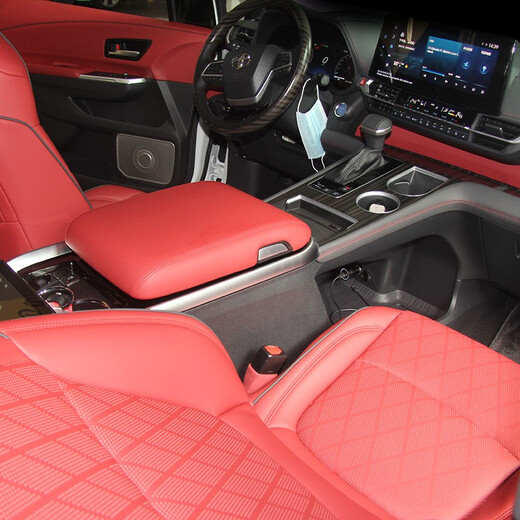 Bellini is suitable for Toyota Sienna/Grevia armrest box, refrigerator central control wireless charging storage box armrest box, refrigerator armrest box, customized red model