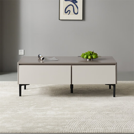 全友家居 现代简约长方形茶几客厅家用收纳储物柜置物桌子家具矮柜