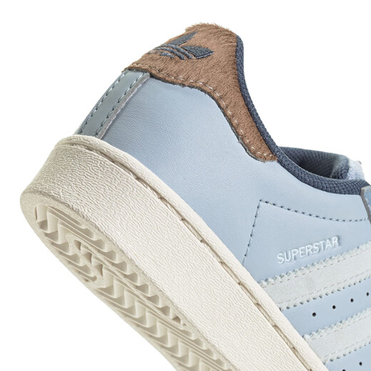 阿迪达斯 （adidas）童鞋24秋儿童三叶草牛仔拼接贝壳头小白鞋男女小童运动板鞋IH3290 IH3291 28 码/10k/脚长16.5cm