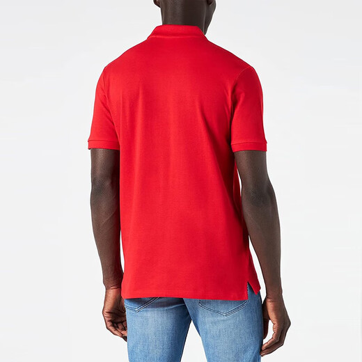Hugo Boss (HUGO BOSS) Men's Logo Embossed Pattern Cotton Short Sleeve Polo Shirt Father's Day Gift 50466182 693 Red M
