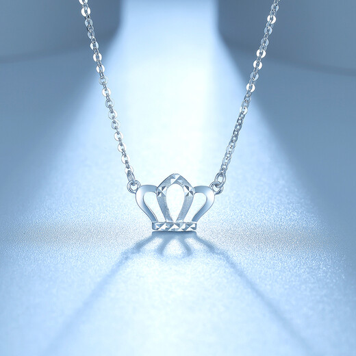 Saturday Fortune (ZLF) PT950 platinum necklace women's car flower crown platinum necklace T 42cm + tail chain 3cm - 3.25g