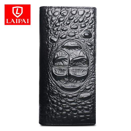 LAIPAI crocodile pattern men's wallet men's long genuine leather men's handbag large capacity wallet clutch bag for boyfriend picture style