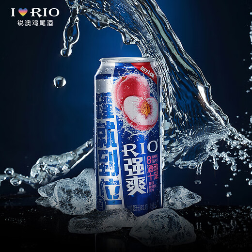 锐澳（RIO）可自由搭配强爽8度系列预调鸡尾酒洋酒气泡果酒500ml大容量 葡萄伏特加风味 500mL 6罐