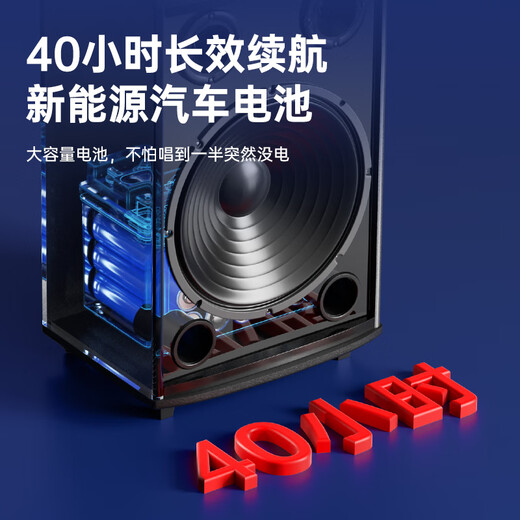 Shinco T30 Square Dance Audio Outdoor Trolley Speaker High Power Home Karaoke Wireless Bluetooth High Volume Amplifier Portable Subwoofer 8-inch Dual Microphone