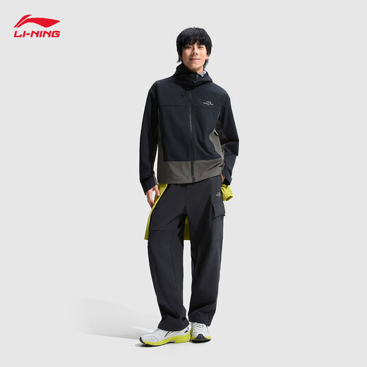 
Li Ning sports windbreaker men's spring outdoor fitness capable and versatile hooded sports jacket AFDU929