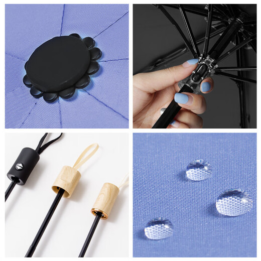 Chaumet fully automatic umbrella with 3 folds and 8 ribs