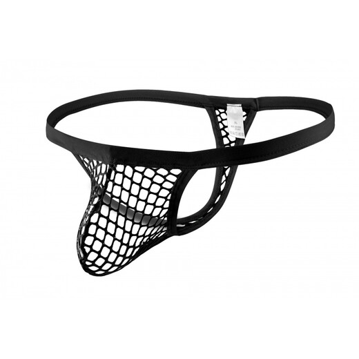 Confidential delivery, sexy men's sexy underwear, men's thong underwear, fully transparent T-pants, passionate, no-take-off night, black men's underwear, thong, sexy lace mesh thong, U convex bag M