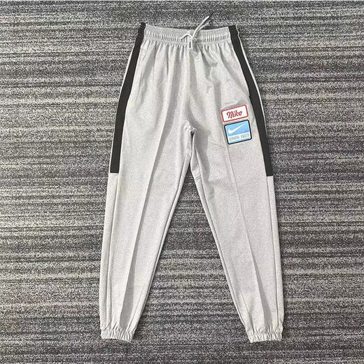 腾讯体育（Tencent Sports）新款aj飞人长裤秋冬春夏季情侣潮牌宽松运动休闲舒适束脚卫裤 6223灰色 3XL (175-180cm)