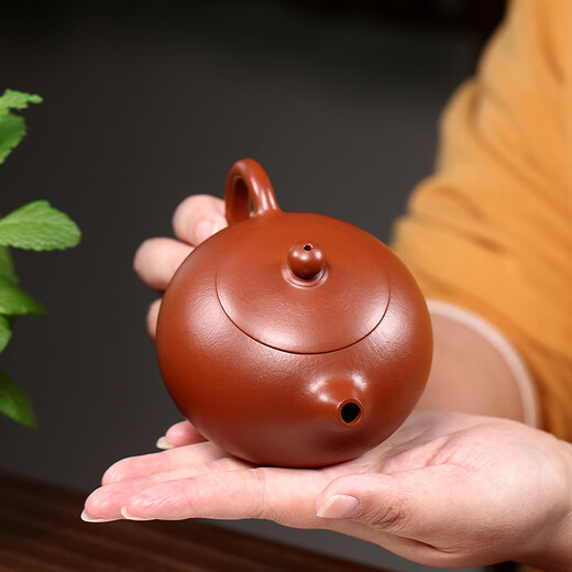 Hidden Pot World Government Subsidy Yixing Purple Clay Pot Purely Handmade Household Teapot Pear Skin Dahongpao Tea Set Xishi Pot
