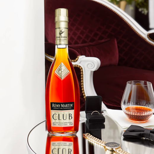 人头马（Remy Martin）CLUB优质香槟区干邑白兰地洋酒 350mL 1瓶
