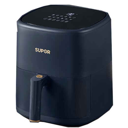 SUPOR air fryer household 5L large capacity smart electric fryer oil-free frying LCD touch reservation multi-function oven French fries machine computer manual dual control KD50D825