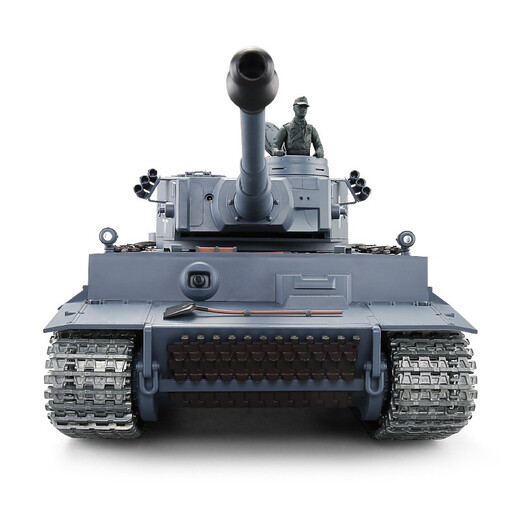 
Henglong German Tiger Metal Remote Control Tank Car Model Alloy Car Children's Toy Launch Smoking Sound Effect Boy 3818 Professional Upgraded Edition (Metal) 1800mAh Battery (25 minutes of driving)