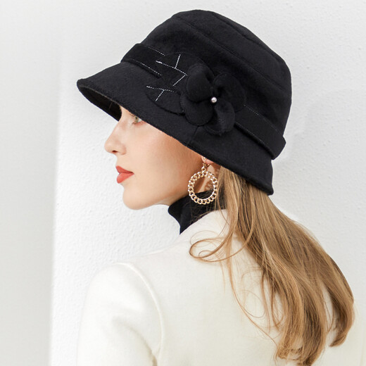 677888 Hat Women's Spring Basin Hat Woolen Fashion Hat Fashion Japanese Spring Hat British Celebrity