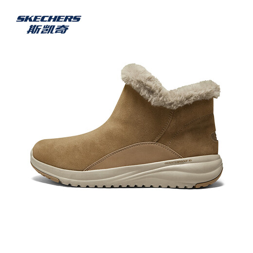 Chaussures féminines Skechers en hiver, bottes de neige simples, chaudes et confortables