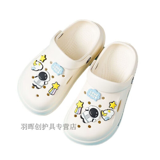 Wei Jie Children's Slippers Мужские 4-6-летние детские туфли для детей в летних ношении антиколетных пляжных туфель с толстыми пляжами детская милая комната Горячая распродажа: 6227 метров белый-бас-легкий год 24-25 [внутренняя длина 170 мм]]