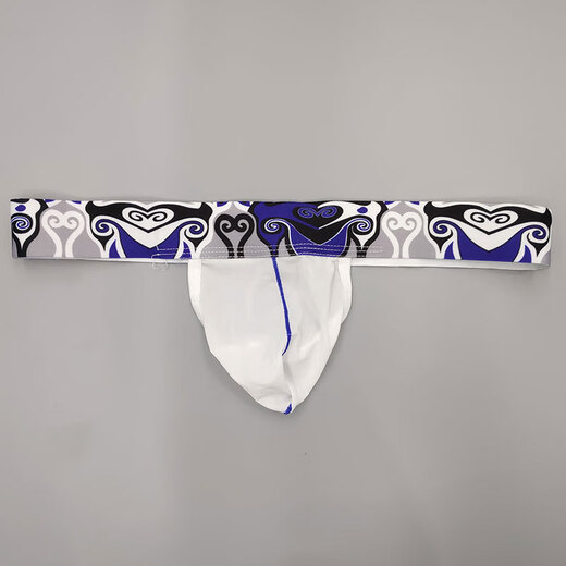 Confidential delivery men's sexy thong ice silk breathable buttocks exposed comfortable one piece red M