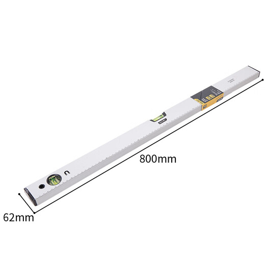 Deli tool level household high-precision solid multi-function ruler measuring level plumber and electrician decoration tool magnetic level 500mm DL700500B