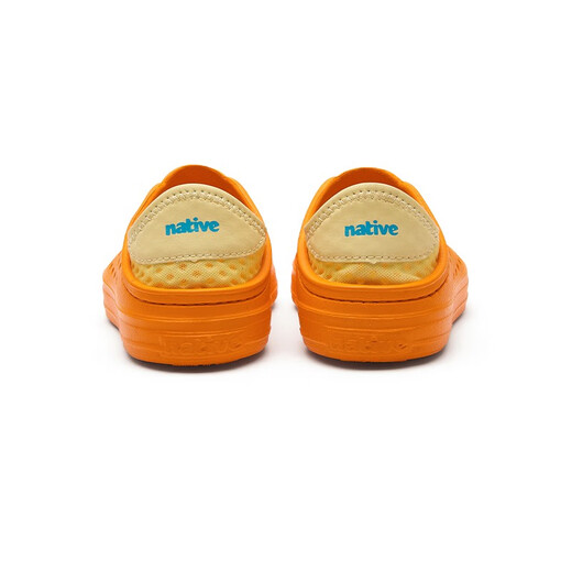 einheimische [exklusive Kuchen] Kinderhochschuhe Outdoor Strand Sandalen Leichte atmungsaktive Sportschuhe Hausschuhe Zehen Kinderschuhe Herbst Orange Hellgelb 28