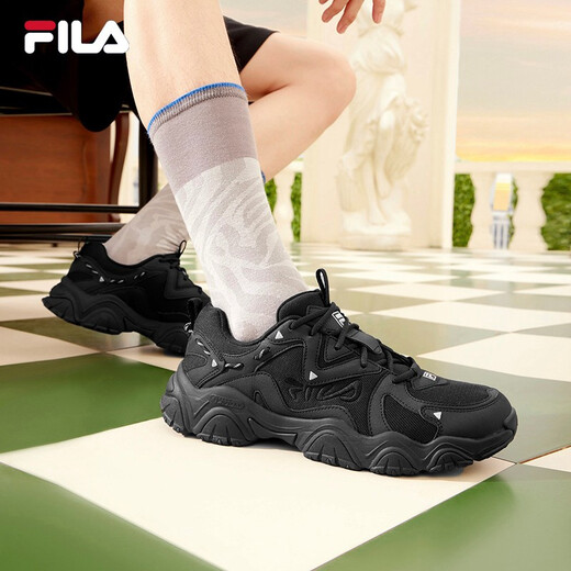 
FILA Cat Claw Shoes 4 Generation Men's Shoes Retro Daddy Shoes Fashion Casual Sports Shoes Breathable Thick Sole Shoes Cat Claw 6 Black-BK (Cat Claw 4) 40