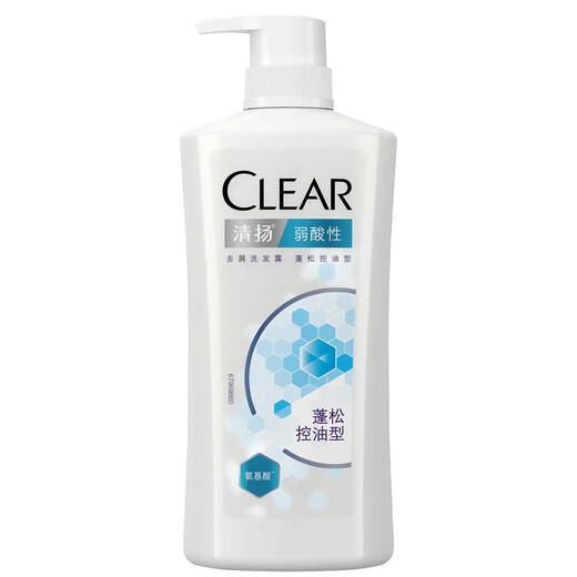 清扬（CLEAR）女生去屑洗发水弱酸性氨基酸去油 蓬松控油型500g  5.5小蓝瓶