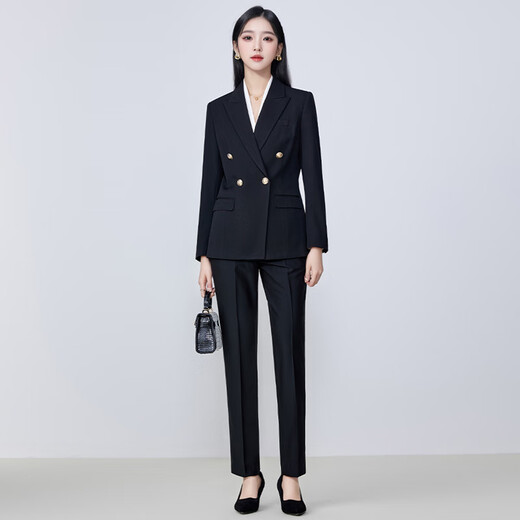 Troman professional suit suit for women, formal wear for college students, interview staff work clothes, casual suit jacket, women's spring and autumn