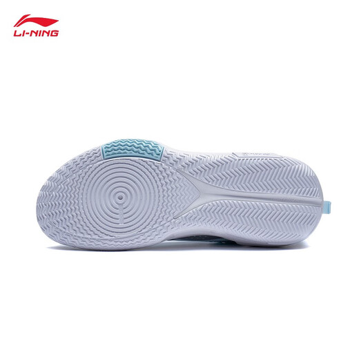 Li Ning Blitz 9丨Men's Basketball Shoes Men's New Low-top Wear-Resistant Lightweight Field Shoes Aqua Blue/Silver-6 42