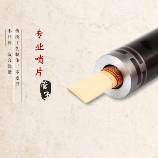 管子乐器乌木管子初学者管子D调G调C调降B调催泪管演奏 C调+芦苇哨+塑料哨+8+书