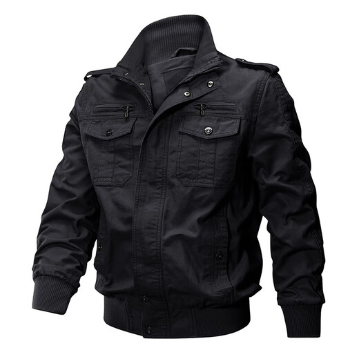 
Military fan supplies outdoor jacket men's autumn and winter pure cotton washing stand collar pilot cotton coat jacket large size plus velvet thickened middle-aged and young special forces tactical clothing 9903 camouflage color (thin style) 150-165Jin [Jin equals 0.5 kg] Suggestion 2XL