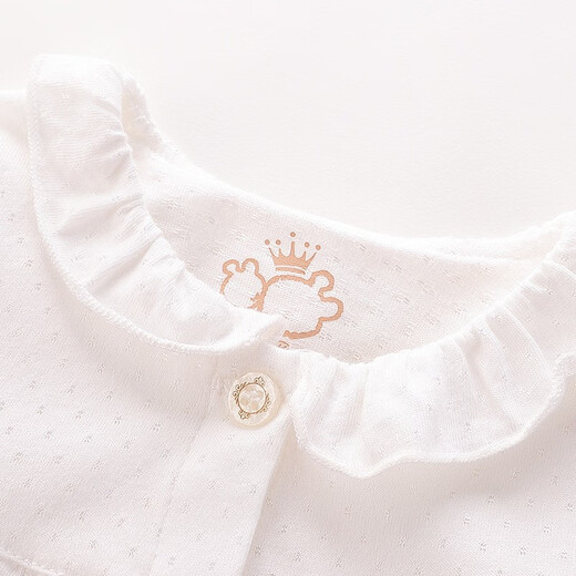 Rabbi spring and autumn children's T-shirt long-sleeved baby shirt girls long-sleeved thin jacket children's clothing off-white 59