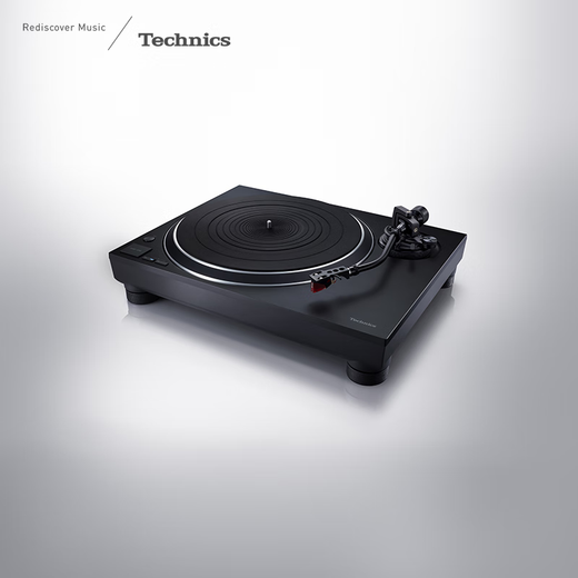 Technics SL-1500C direct-drive vinyl record player, vinyl record player, retro gramophone, built-in phono stage and included cartridge, high-quality HIFI series SL-1500C black