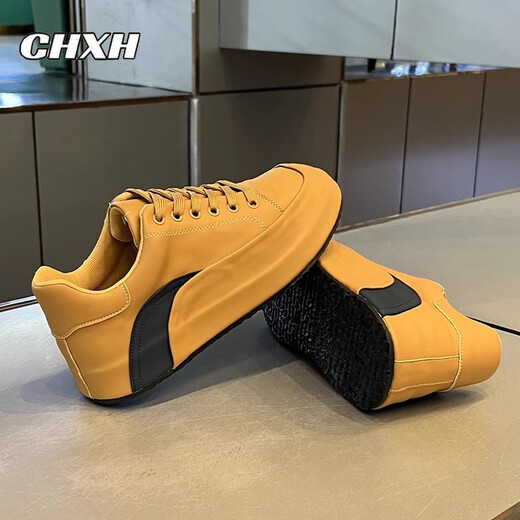 CHXH light luxury brand white shoes men's shoes summer new board shoes men's height-enhancing casual shoes men's versatile sports shoes men white - high-end men's shoes 43