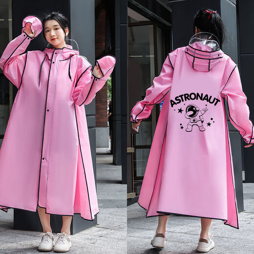 Pick up cat raincoat long full body single men's and women's new cycling rainproof electric battery bicycle rain blue gloves cycling hiking backpack double brim 2L height 170185 cm