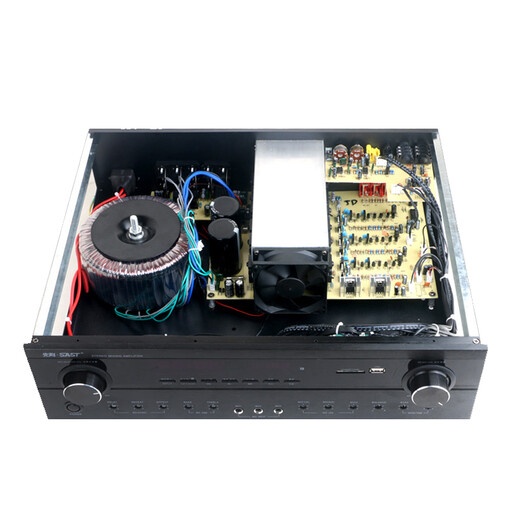 先科(SAST)DT-9000功放机家用大功率定阻KTV重低音卡拉OK会议演出专业发烧级HIFI功放专业功放 1600W旗舰版+双话筒