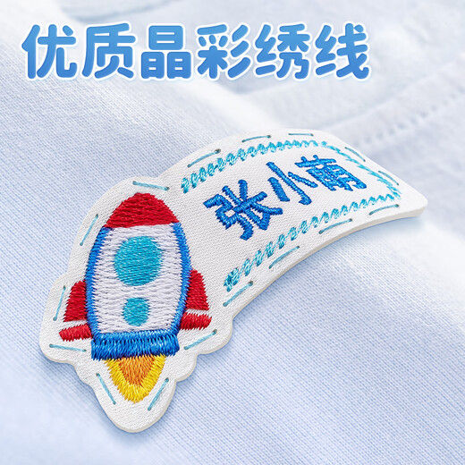 Lilang Named Towel Children's Embroidered Name Sticker Waterproof Kindergarten Entry Preparation Supplies Marking Towel F32-Girls Style 12pcs-Please note your name when placing an order