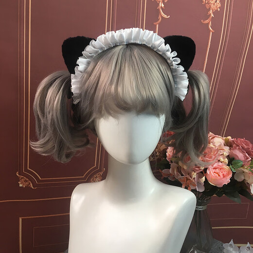 First encounter with cat ear headband, cat maid Japanese pure lust style, cute girlfriend female anchor Lolita headband, maid cat ear headband