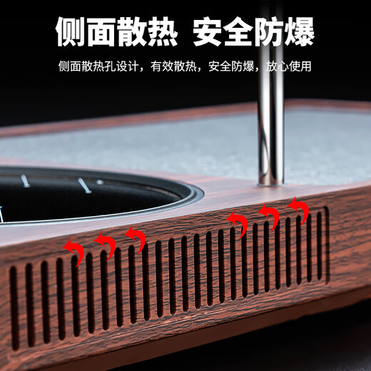 Zhengyang glass tea set office high-end complete set of pumping Kung Fu tea tray and boiling water integrated tea table electric ceramic stove tea making device Ge (one-piece pumping Hu) 900+ automatic (pavilion) six-color handle