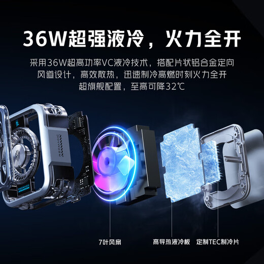 努比亚红魔磁吸散热器6Pro 液冷背夹多形态手机游戏直播半导体降温神器 磁吸散热器5Pro