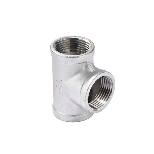 304 stainless steel inner wire tee precision cast internal thread equal diameter 4 minutes 6 minutes 1 inch water pipe fittings straight through direct joint 304 material 1 inch = DN25