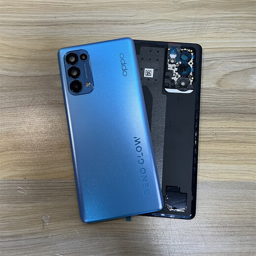 OPPO Reno5pro original back cover reno6 original glass back case reno5k mobile phone battery cover back screen cover Reno5Pro Aurora Blue original back cover with frame