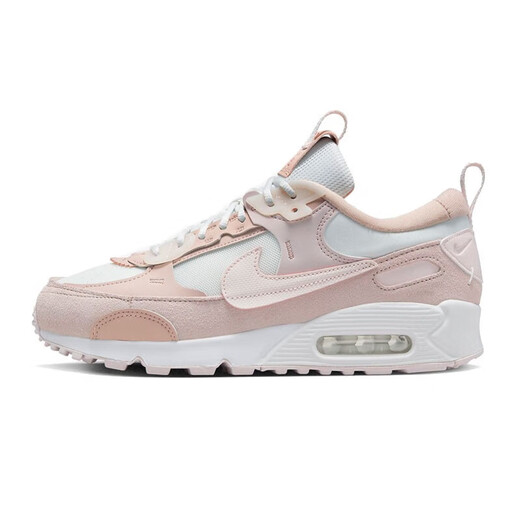 Nike (NIKE) women's shoes spring new sports shoes AIR MAX air cushioning shoes cushioning shoes low top transparent DM9922-104 white light pink rose red 38