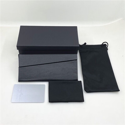 2023 high-end sunglasses box sunglasses folding portable sunglasses flat light myopia storage box blue